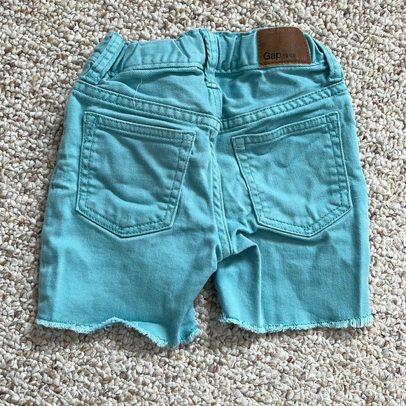 GAP Turquoise Denim Shorts - Picture 2 of 5